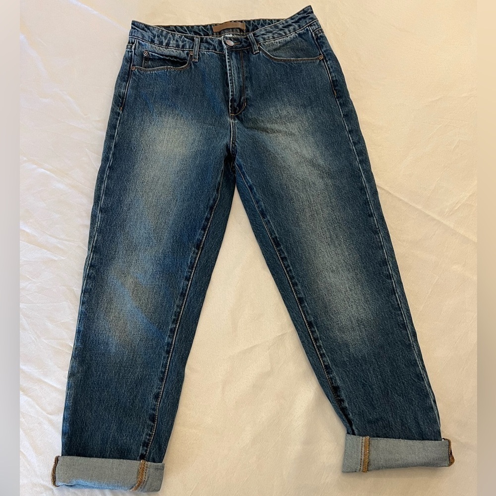 LEITH Women’s High Rise Straight Jeans, Size 29